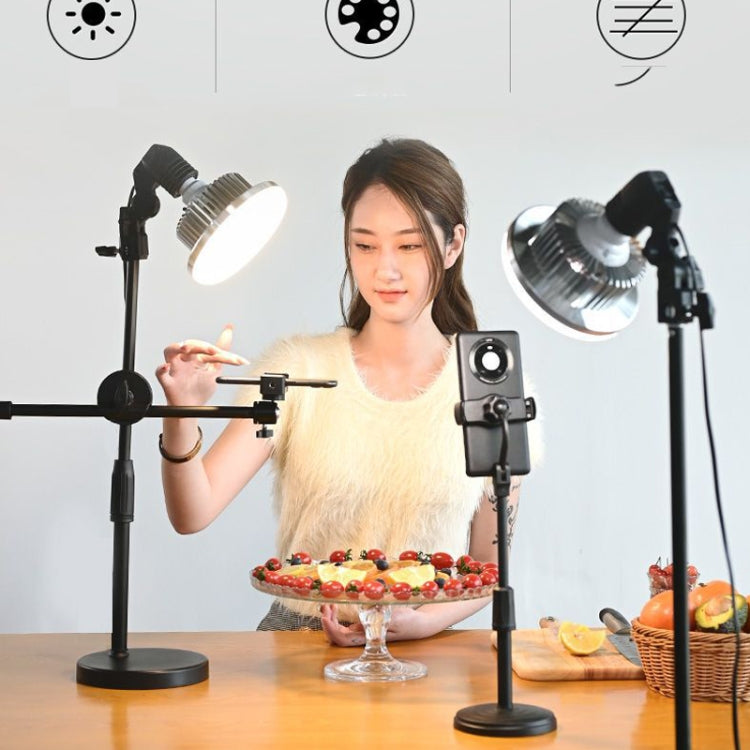 Soporte en vivo para teléfono móvil Disparo Embellecimiento gourmet Luz de relleno Joyas para interiores Luz de fotografía, estilo:, 355W Mushroom Lamp + Tripod, 500W Mushroom Lamp + Tripod, 700W Mushroom Lamp + Tripod, 355W Mushroom Lamp + Stand      ...