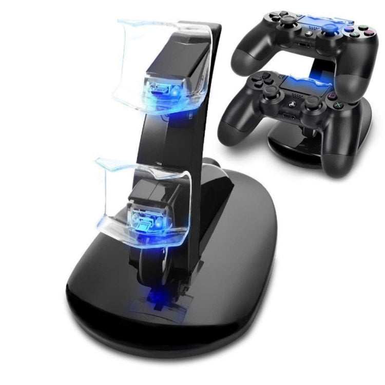 Controlador Cargador Dock LED Dual USB PS4 Estación de soporte de carga Cuna para Sony Playstation 4 PS4 / PS4 Pro / PS4 slim, for PS4 / PS4 Pro /PS4 slim