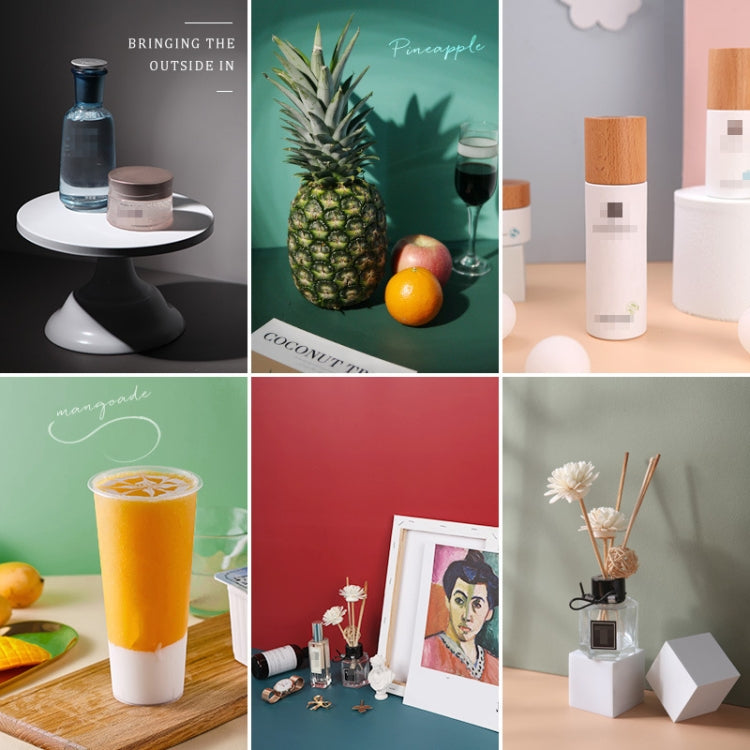 2 piezas de papel de fondo fotográfico de doble cara engrosamiento de la serie Morandi Shoot Props