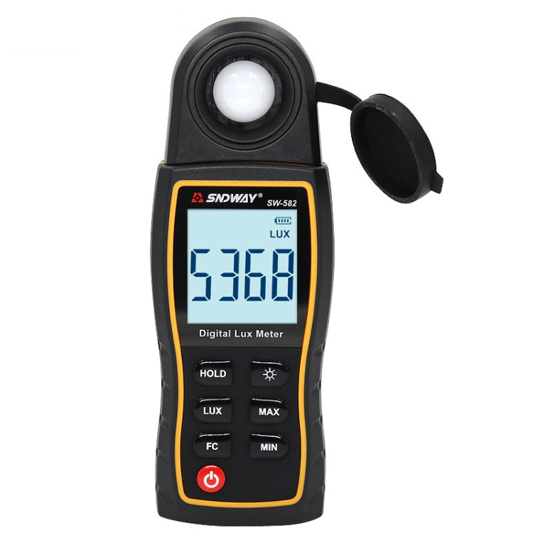 SNDWAY SW582 Medidor de iluminancia digital portátil Medidor de luz digital de alta precisión, SW582