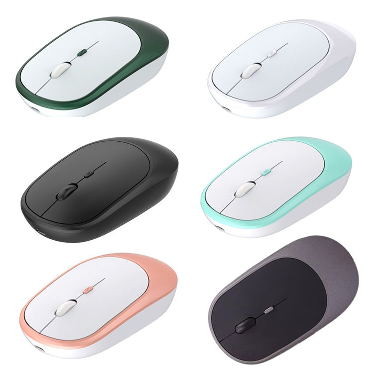 M030 4 teclas 1600DPI Ratón silencioso de oficina para computadora portátil, estilo:, Wireless (Ink Green), Wireless (Blue), Wireless (Pink), Wireless (Gray), Wireless (White), Wireless (Black), Bluetooth (Ink Green), Bluetooth (Blue), Bluetooth (Pink)...