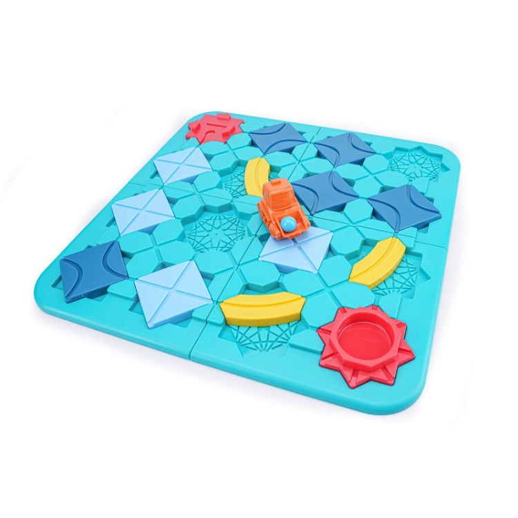 Juego de mesa Road Builder Maze Thinking Razonamiento lógico Tire hacia atrás Carretilla elevadora Juguete para niños, Maze Reasoning Toy