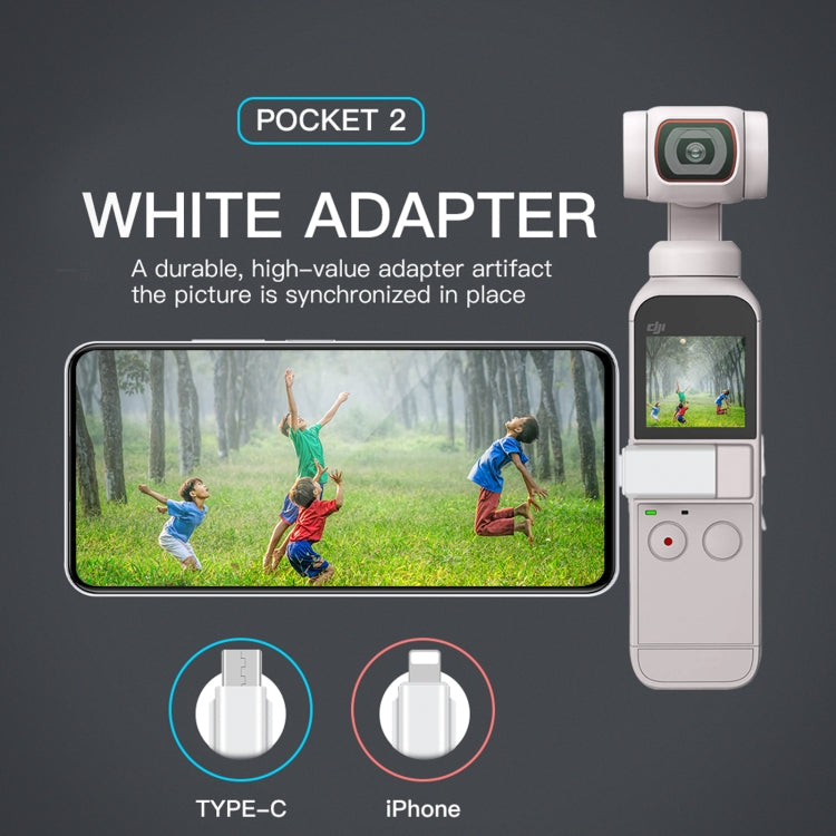 Adaptador de teléfono inteligente RCSTQ para DJI OSMO Pocket 1/2, Type-C, 8 Pin