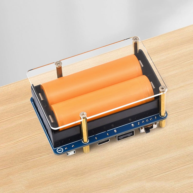 Waveshare 25567 para Raspberry Pi UPS HAT (D), conector Pogo Pins, sin batería