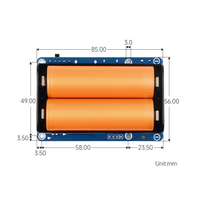 Waveshare 25567 para Raspberry Pi UPS HAT (D), conector Pogo Pins, sin batería