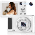Cámara digital DC308 de 2,8 pulgadas, 4K HD, con doble cámara frontal y trasera y zoom de 16X, US Plug, EU Plug, UK Plug, AU Plug