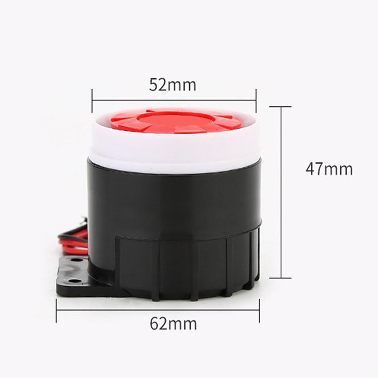 2 PCS BJ-1K Zumbador activo de alto decibelio Alarma de sirena electrónica de audio dual Zumbador antirrobo montado en la pared, Voltaje:, 12V, 24V, BJ-1K 220V 120dB