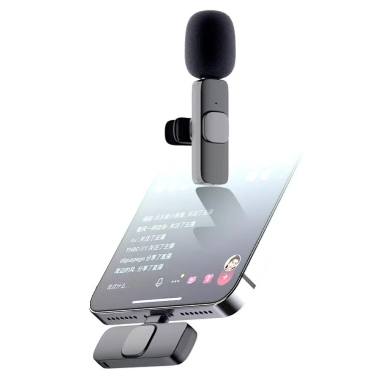 Lavalier Micrófono inalámbrico Teléfono móvil Grabación de video en vivo Micrófono pequeño, 8 Pin Direct 1 To 1, Type C 1 To 2, 8 Pin Direct 1 To 2