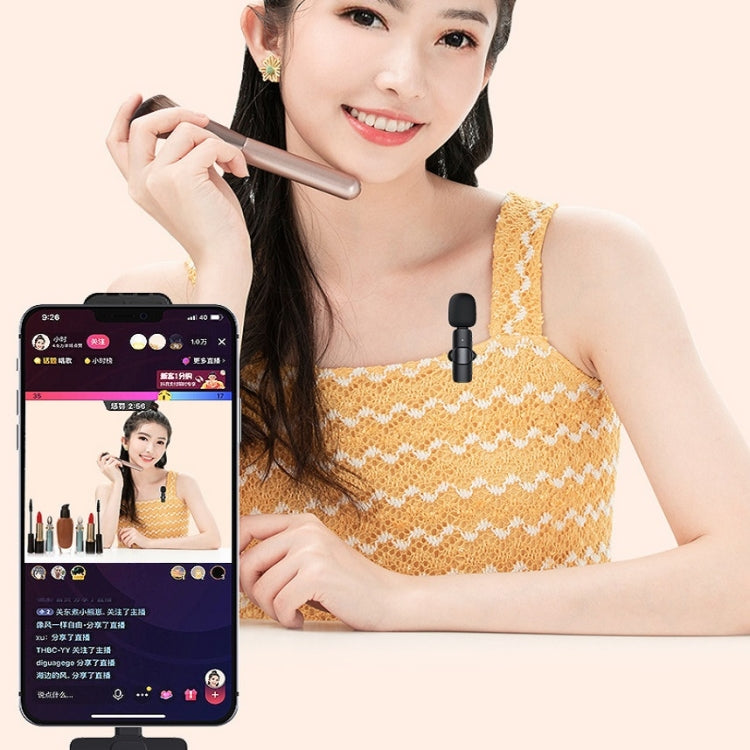 Lavalier Micrófono inalámbrico Teléfono móvil Grabación de video en vivo Micrófono pequeño, 8 Pin Direct 1 To 1, Type C 1 To 2, 8 Pin Direct 1 To 2