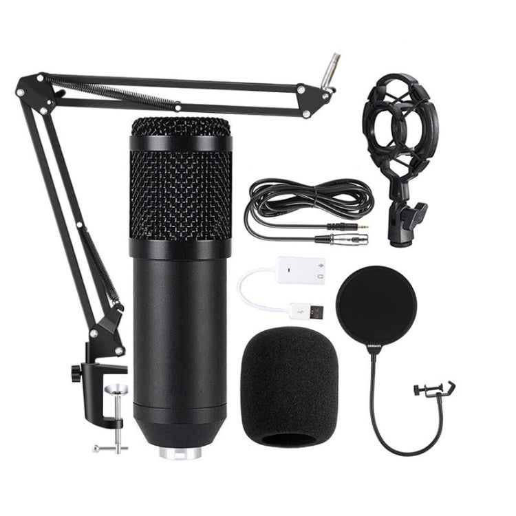 Conjunto de micrófono de condensador BM800, BM800 With USB Sound Card (Black), BM800 With USB Sound Card (Black Golden Net), BM800 With USB Sound Card (White), BM800 With USB Sound Card (Blue), BM800 With USB Sound Card (Pink)
