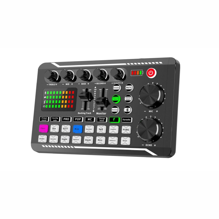 F998 Tarjeta de sonido en vivo 16 mezcladores de reducción de ruido de efectos de sonido, F998
