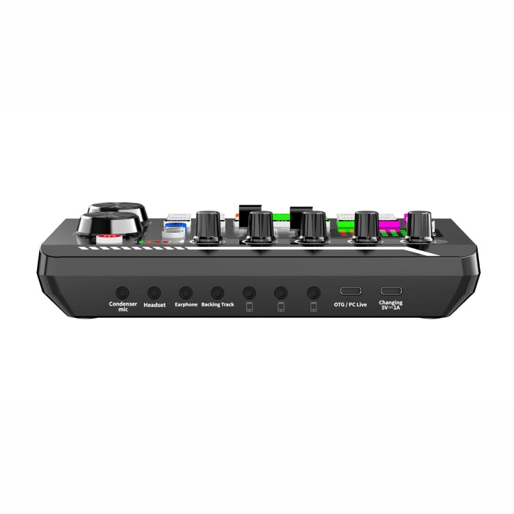 F998 Tarjeta de sonido en vivo 16 mezcladores de reducción de ruido de efectos de sonido, F998