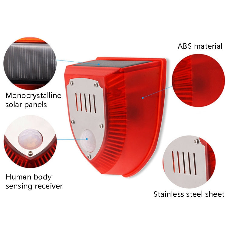 N911M Ahuyentador solar de animales Alarma de luz y sonido para exteriores, with Induction, Timing Model