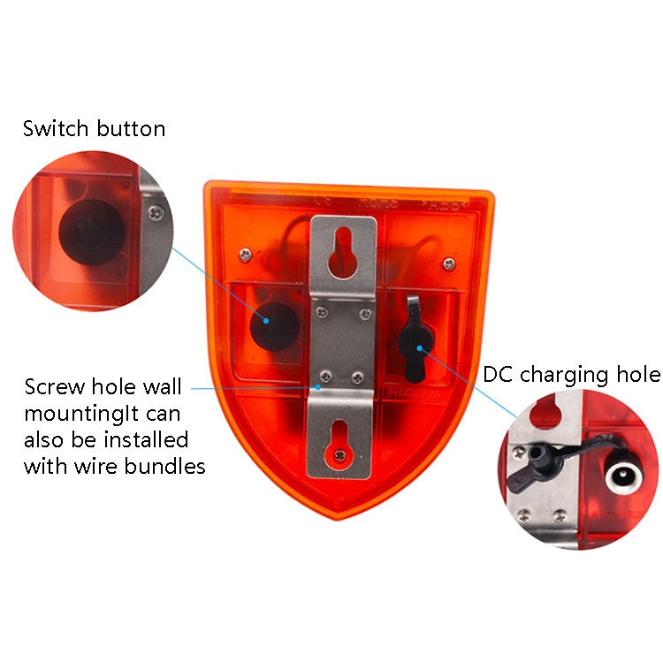N911M Ahuyentador solar de animales Alarma de luz y sonido para exteriores, with Induction, Timing Model