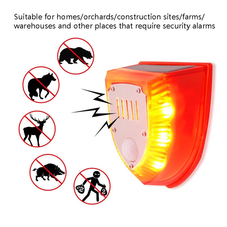 N911M Ahuyentador solar de animales Alarma de luz y sonido para exteriores, with Induction, Timing Model