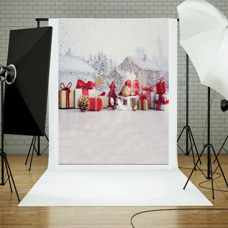 Tela de fondo de estudio de estilo de regalo de Navidad 3D de 1,5 m x 2 m, Christmas Gift