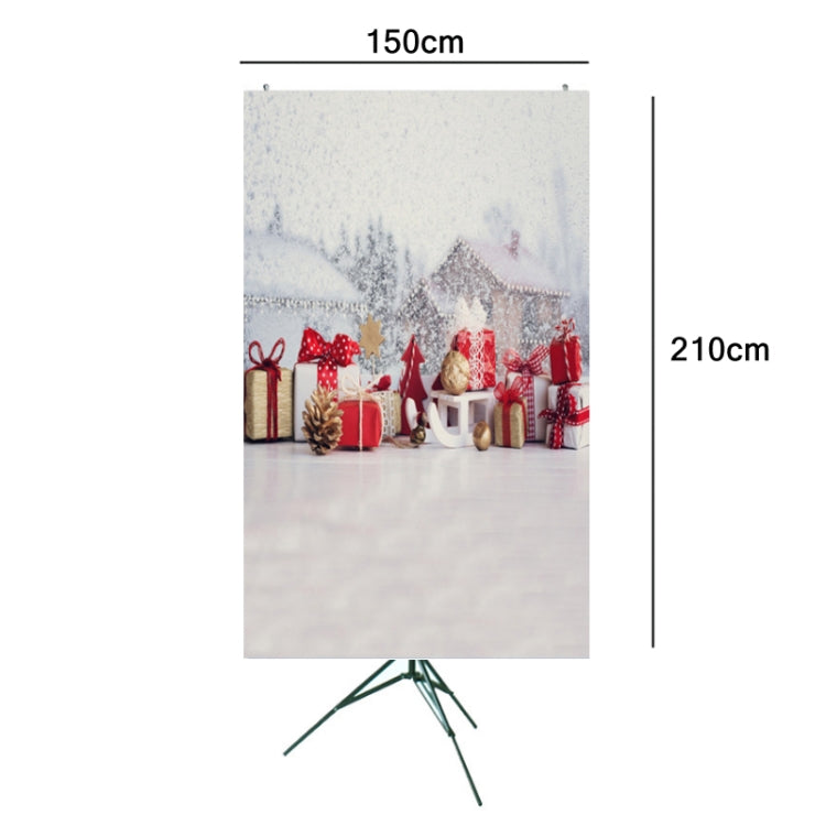 Tela de fondo de estudio de estilo de regalo de Navidad 3D de 1,5 m x 2 m, Christmas Gift