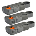 3 uds. De alicates pelacables para cables coaxiales, herramienta para pelar cables