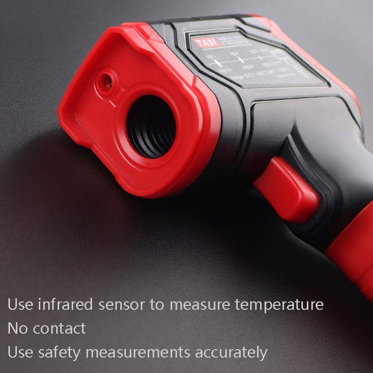 Termómetro infrarrojo de pantalla colorida TASI, -50-480 grados Celsius, TA601A