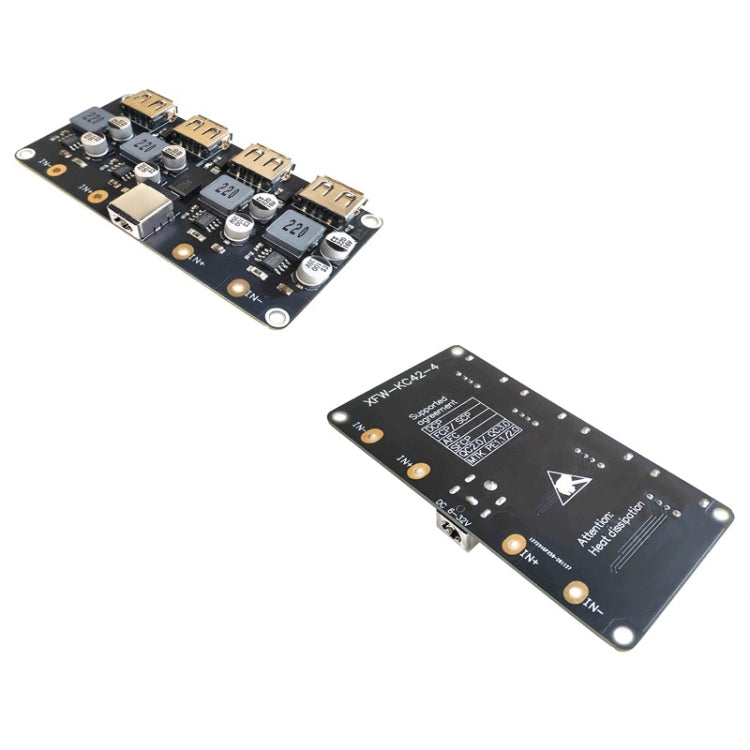 Módulo de carga rápida de 4 vías Placa de carga de teléfono móvil USB