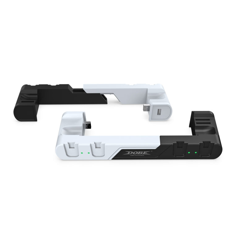 DOBE TNS-0122 Base de carga 4 en 1 Gamepad para Switch OLED, TNS-0122 Red Black, TNS-0122 White Black