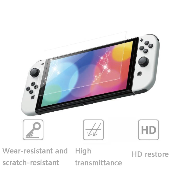 Película protectora de pantalla antihuellas dactilares para consolas de juegos KJH NS-062 para Nintendo Switch OLED, NS-062