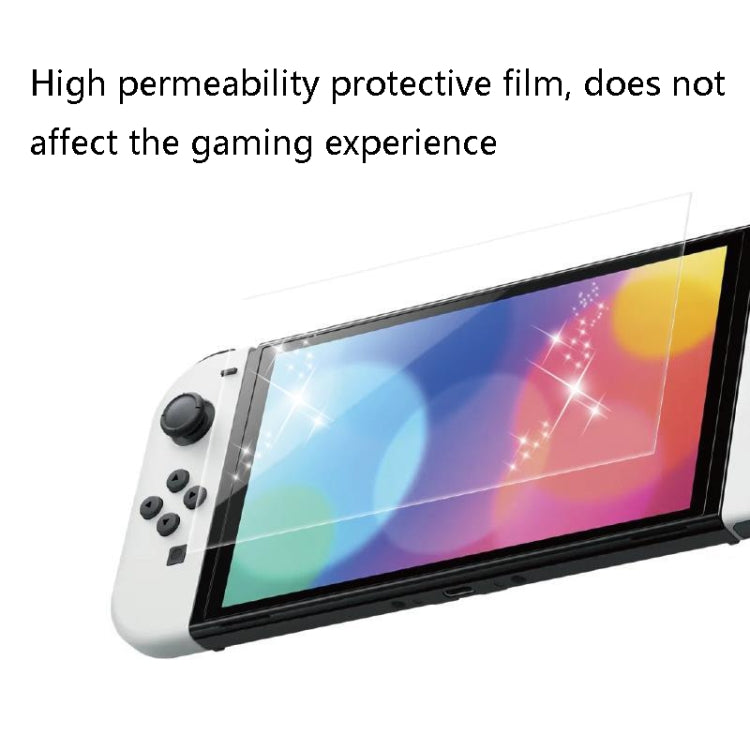 Película protectora de pantalla antihuellas dactilares para consolas de juegos KJH NS-062 para Nintendo Switch OLED, NS-062