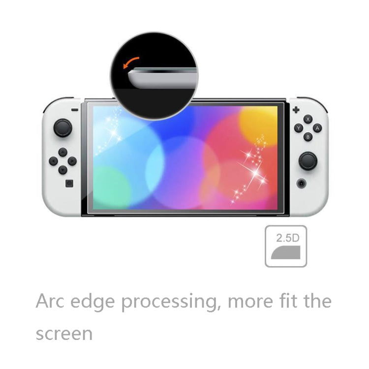 Película protectora de pantalla antihuellas dactilares para consolas de juegos KJH NS-062 para Nintendo Switch OLED, NS-062