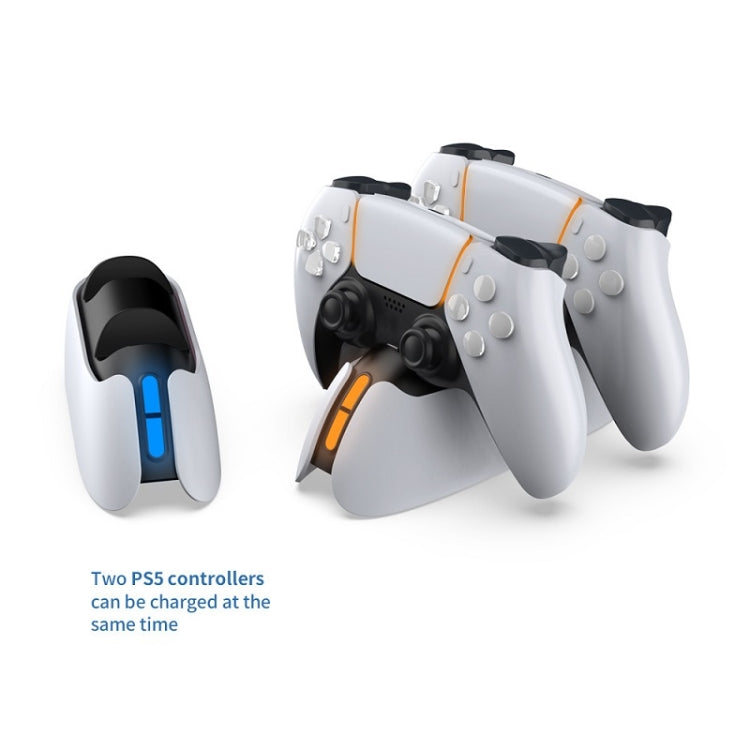 DOBE TP5-05103 Base de carga de gamepad tipo contacto con luz indicadora para PS5, TP5-05103