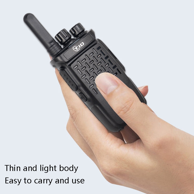 1 par TID 118 pequeño Walkie Talkie comunicación por Radio, enchufe CN