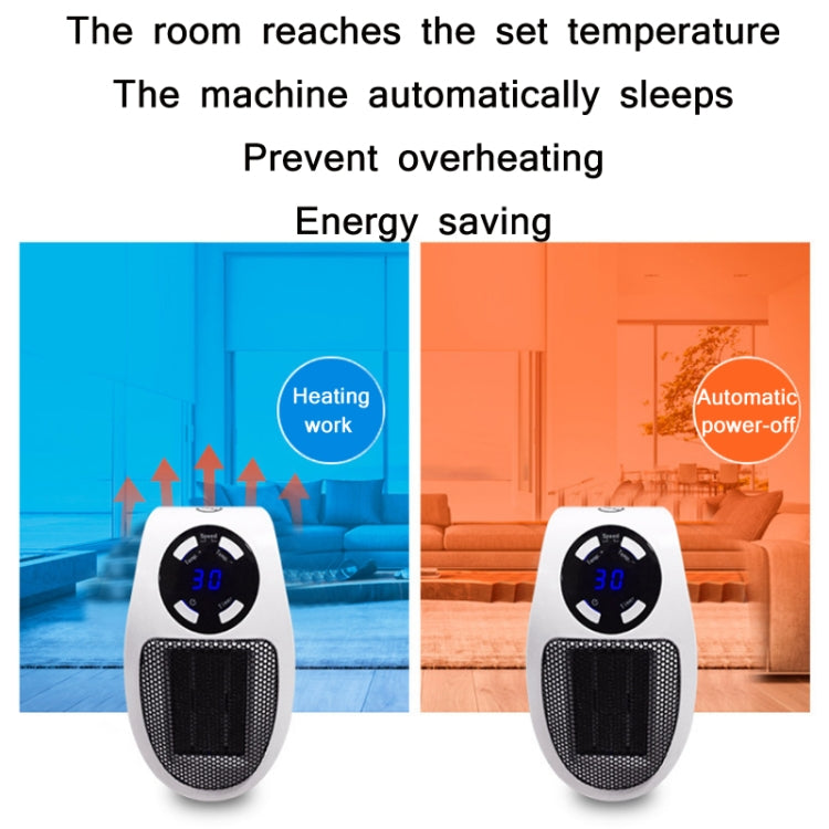 Calentador pequeño de control de temperatura inteligente multifuncional para el hogar, especificación:, EU Plug, US Plug, UK Plug