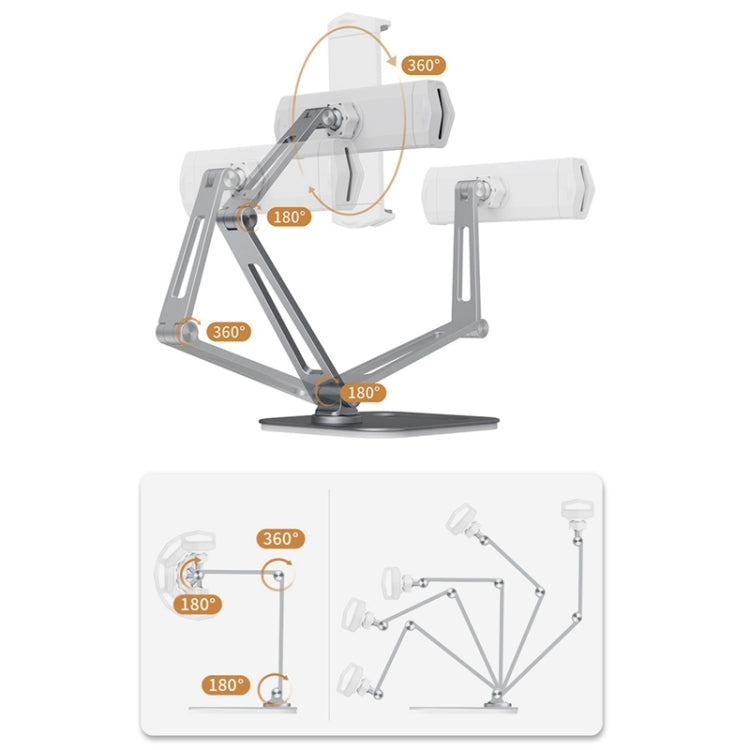 Boneruy P47 Tablet Computer Stand Soporte para teléfono móvil de escritorio, P47