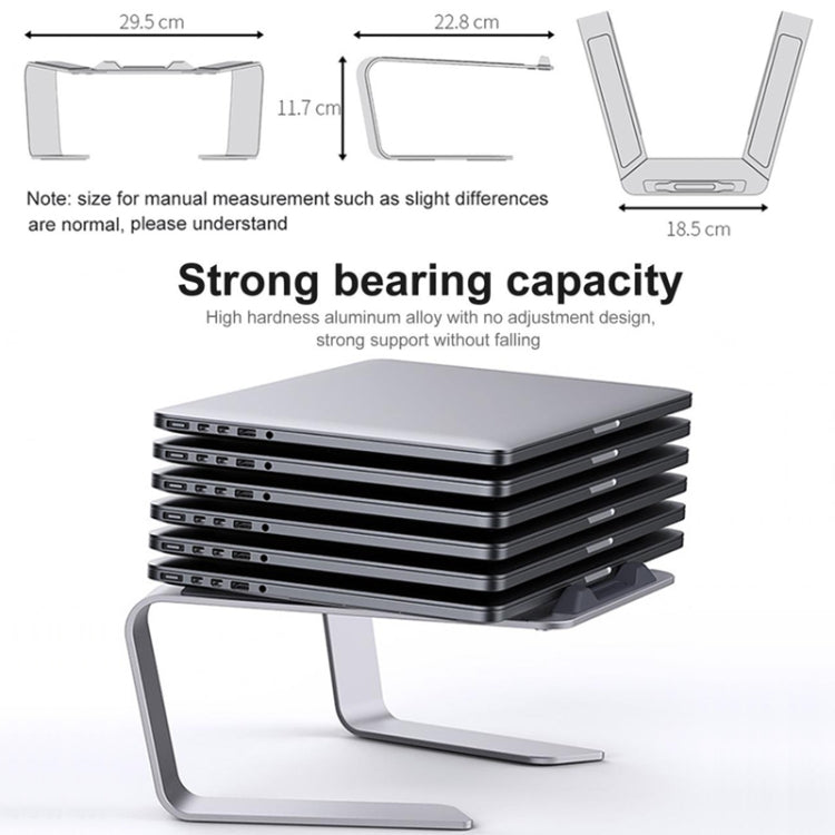 BONERUY P49 aleación de aluminio disipador de calor soporte para portátil almacenamiento soporte elevado