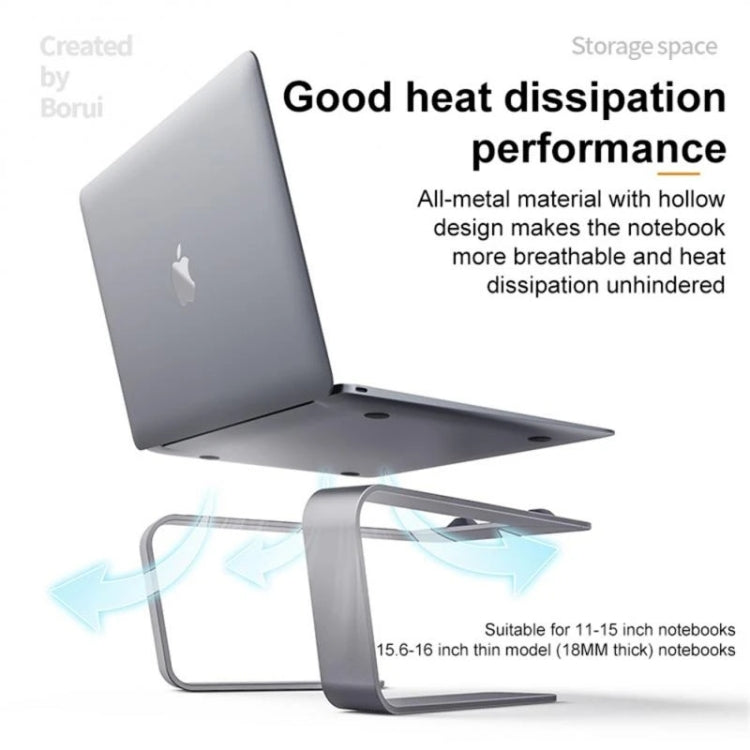 BONERUY P49 aleación de aluminio disipador de calor soporte para portátil almacenamiento soporte elevado