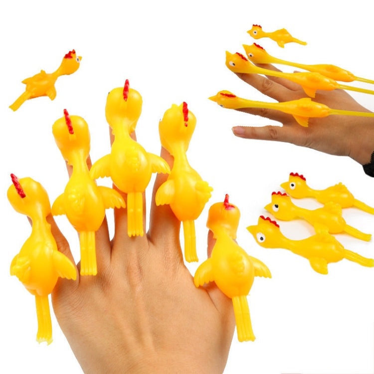 40 PCS Estiramiento Dedo Eyección Pavo Sticky Tricky Toy, 10 PCS Turkey