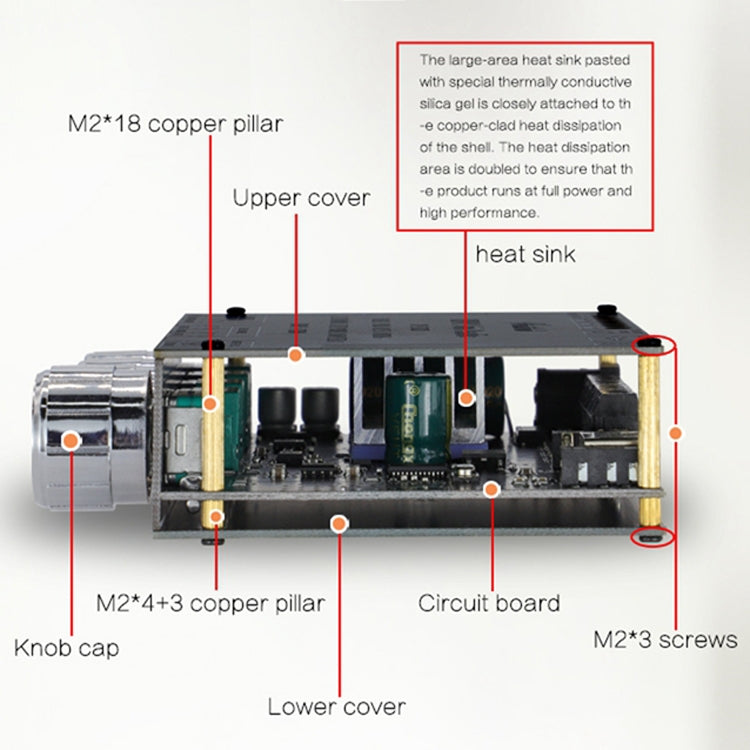 XINYI XY-S100L Sini Canal de audio 2.1 Módulo de placa de alimentación Bluetooth, XY-S100L