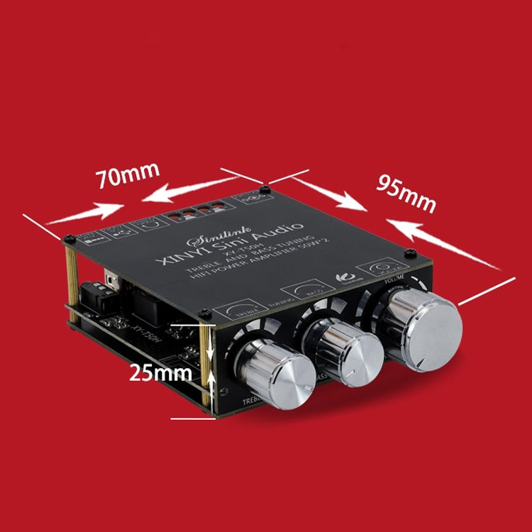 XINYI Sini T50H Bluetooth 5.0 con módulo de placa de alimentación digital estéreo de ajuste de alto nivel previo a la etapa, Sini T50H