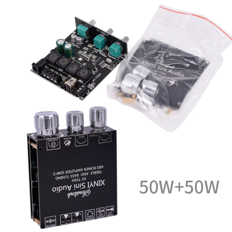 XINYI Sini T50H Bluetooth 5.0 con módulo de placa de alimentación digital estéreo de ajuste de alto nivel previo a la etapa, Sini T50H