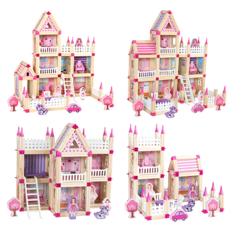 Niños construyendo maestro juguete de madera 3D modelo ensamblado, 298 PCS