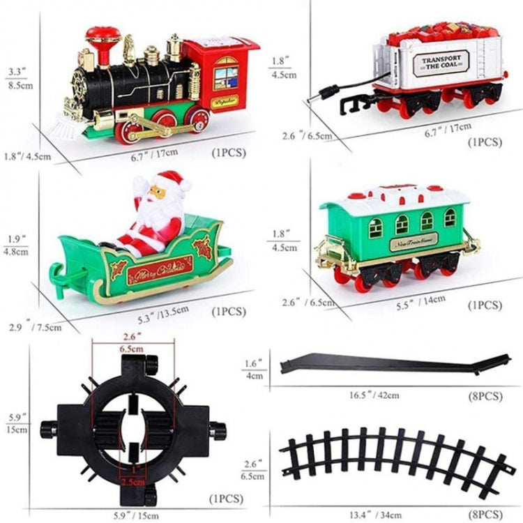Tren de Navidad eléctrico Decoración de árbol Modelo de vagón de tren, Rail Car Model(238-9)