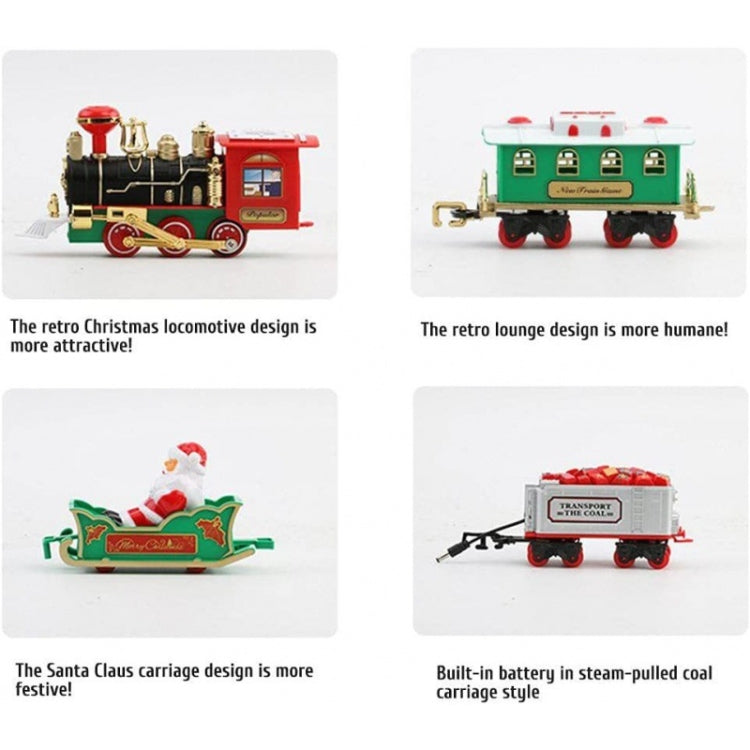 Tren de Navidad eléctrico Decoración de árbol Modelo de vagón de tren, Rail Car Model(238-9)