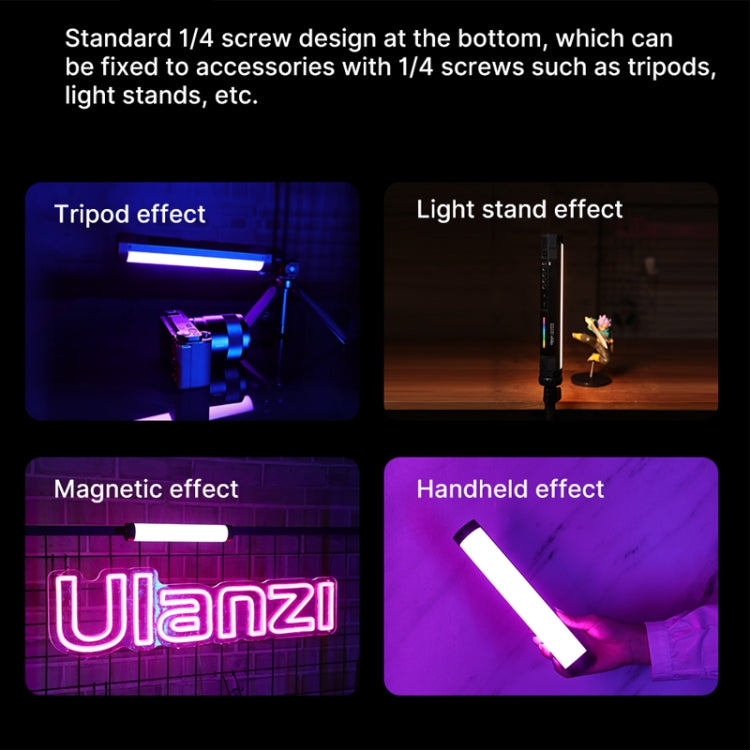 Ulanzi VL110 RGB 2500-9000K 110 LED Palo de luz para fotografía