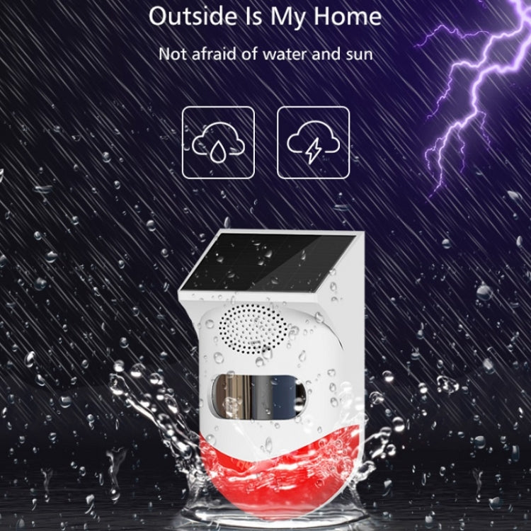 Alarma infrarroja solar impermeable al aire libre, especificación:, Independent, Remote Control, Wireless, Recording
