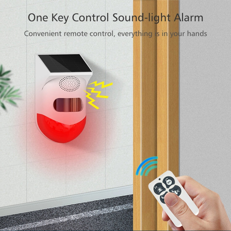 Alarma infrarroja solar impermeable al aire libre, especificación:, Independent, Remote Control, Wireless, Recording