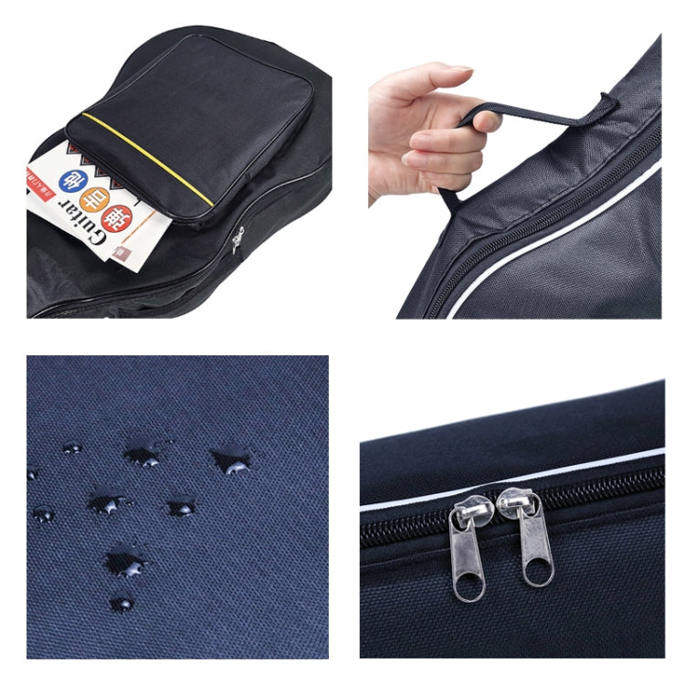 Mochila de tela Oxford acolchada de algodón, especificaciones:, For 38 inch Guitar, For 40/41 inch Guitar, For 21 inch Ukulele, For 23 inch Ukulele