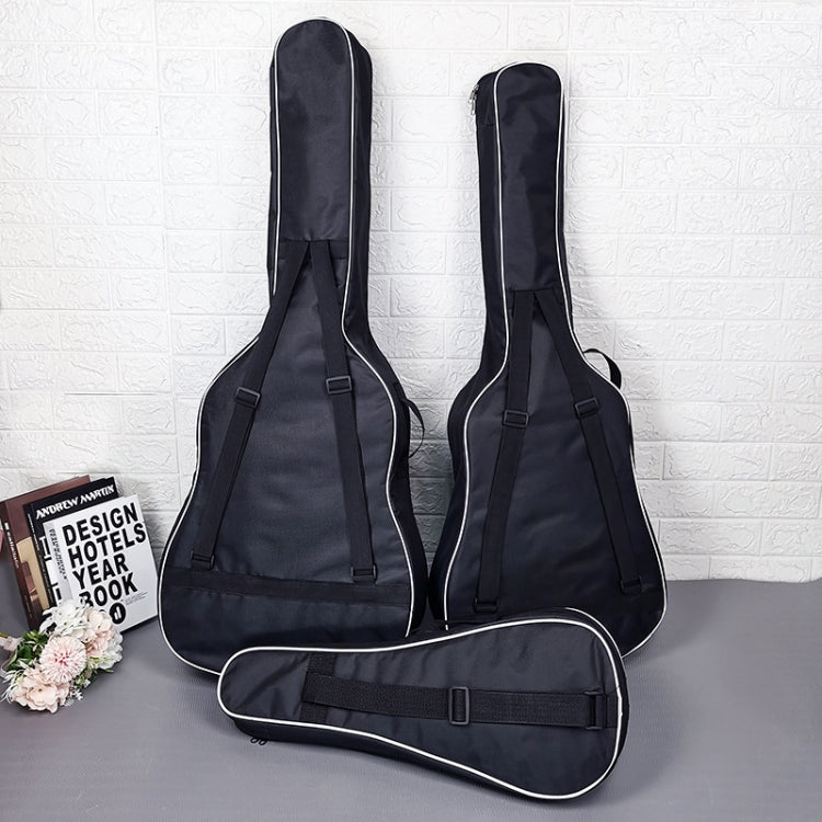 Mochila de tela Oxford acolchada de algodón, especificaciones:, For 38 inch Guitar, For 40/41 inch Guitar, For 21 inch Ukulele, For 23 inch Ukulele