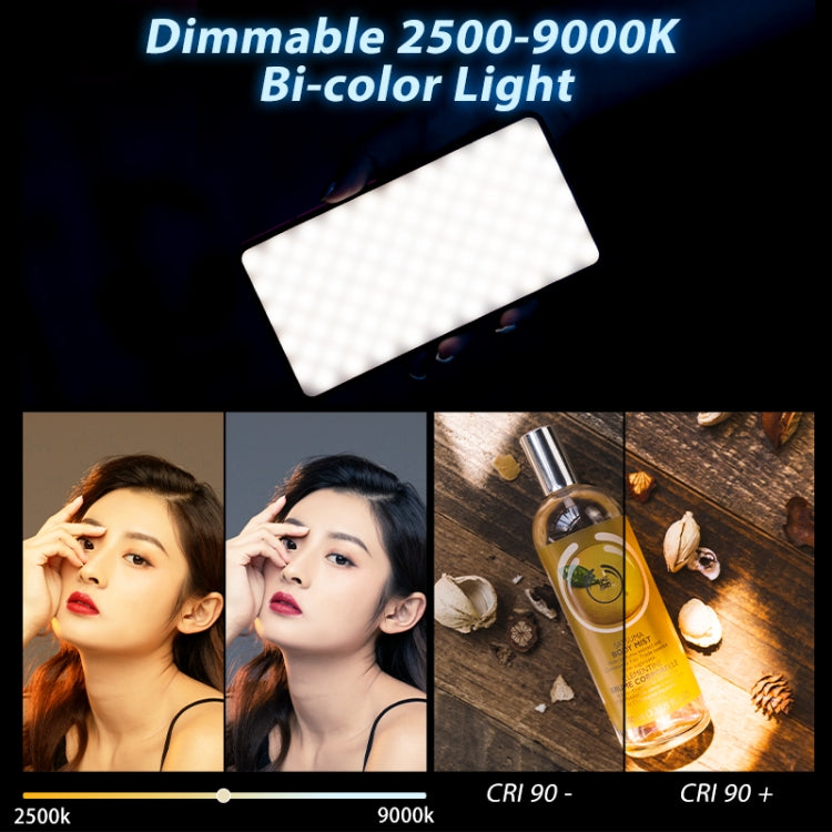Ulanzi VIJIM VL200 200 LED 2500-9000K Luz de relleno de temperatura de color dual, VIJIM VL200