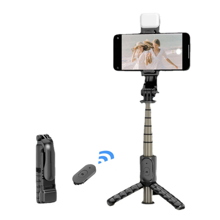 Mini Selfie Stick Integrado Multifuncional Bluetooth Selfie, Especificación:, Q11S 76cm With Fill Light, Q10S 70cm With Fill Light, Q11 74CM Without Fill Light, Q10 68CM Without Fill Light