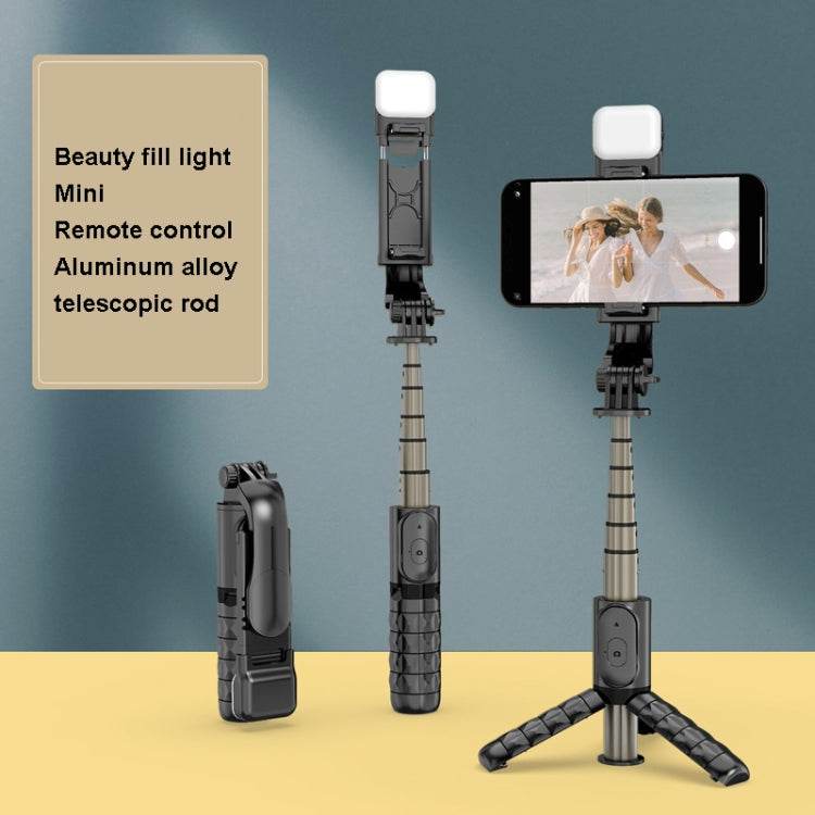 Mini Selfie Stick Integrado Multifuncional Bluetooth Selfie, Especificación:, Q11S 76cm With Fill Light, Q10S 70cm With Fill Light, Q11 74CM Without Fill Light, Q10 68CM Without Fill Light