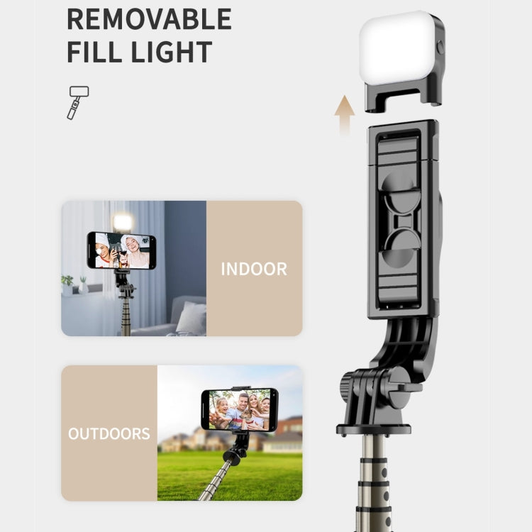 Mini Selfie Stick Integrado Multifuncional Bluetooth Selfie, Especificación:, Q11S 76cm With Fill Light, Q10S 70cm With Fill Light, Q11 74CM Without Fill Light, Q10 68CM Without Fill Light